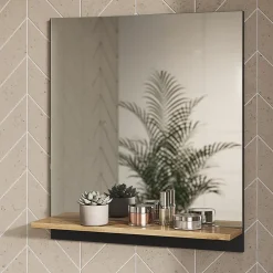 Armoire De Toilette|Vicco Armoire de toilette Anthracite 60x67cm avec étagère
