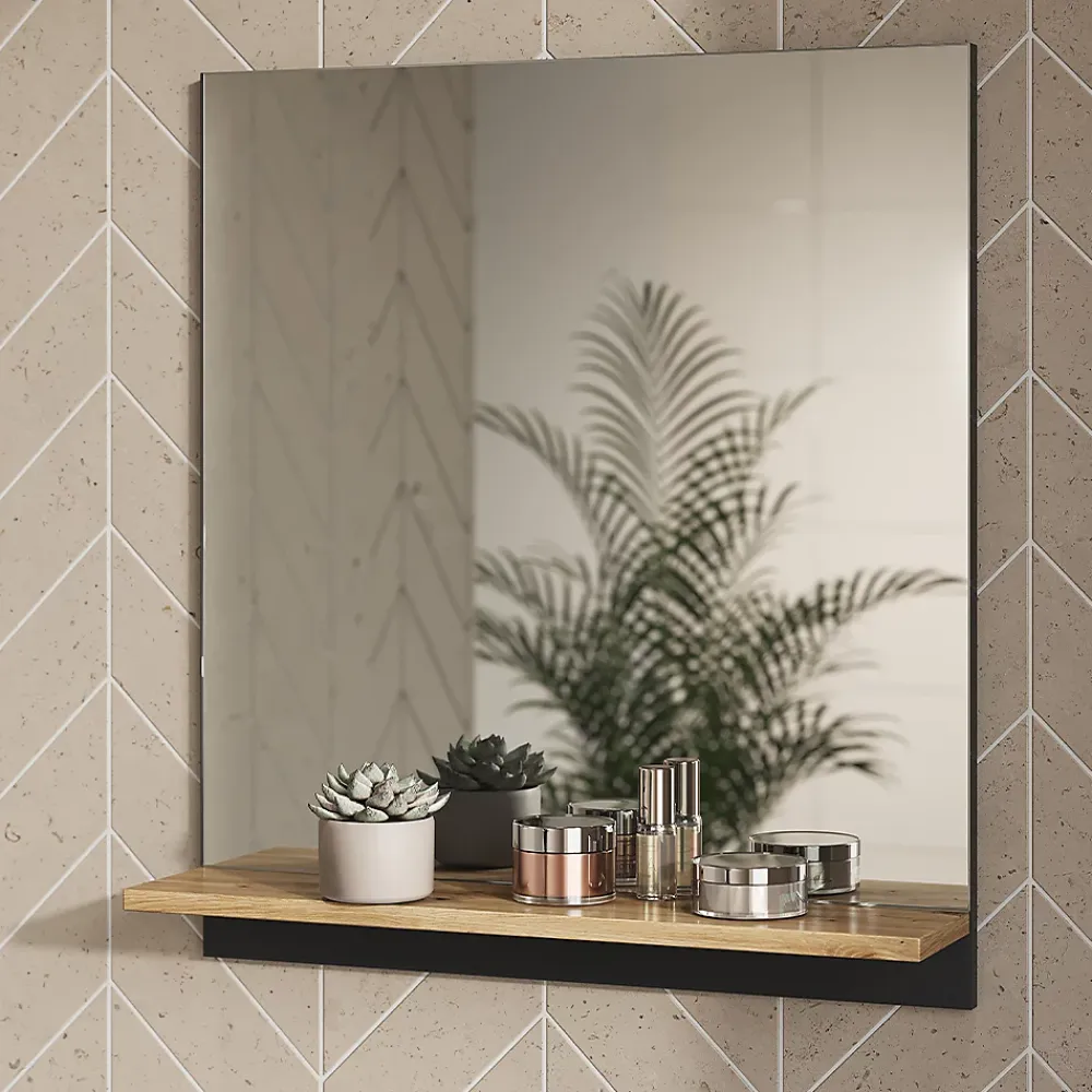 Armoire De Toilette|Vicco Armoire de toilette Anthracite 60x67cm avec étagère