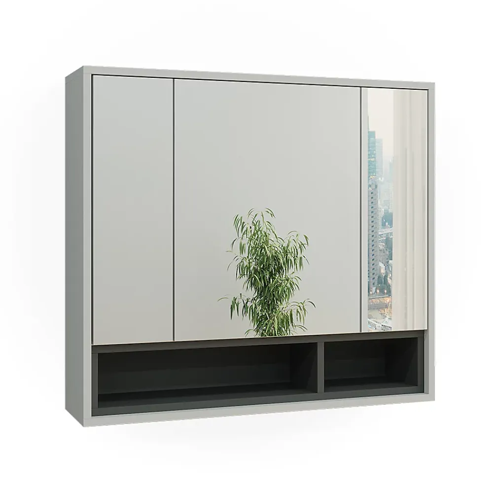 Vicco Armoire de toilette Gris/Anthracite 80x72cm