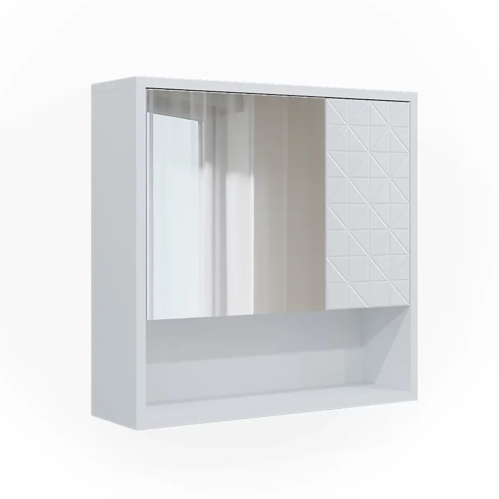 Armoire De Toilette|Vicco Armoire de toilette Blanc 54x53cm