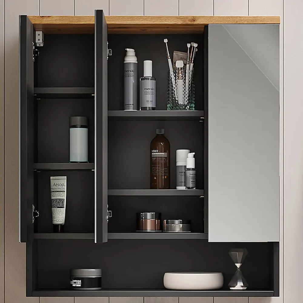 Vicco Armoire de toilette Anthracite 70x77.5cm