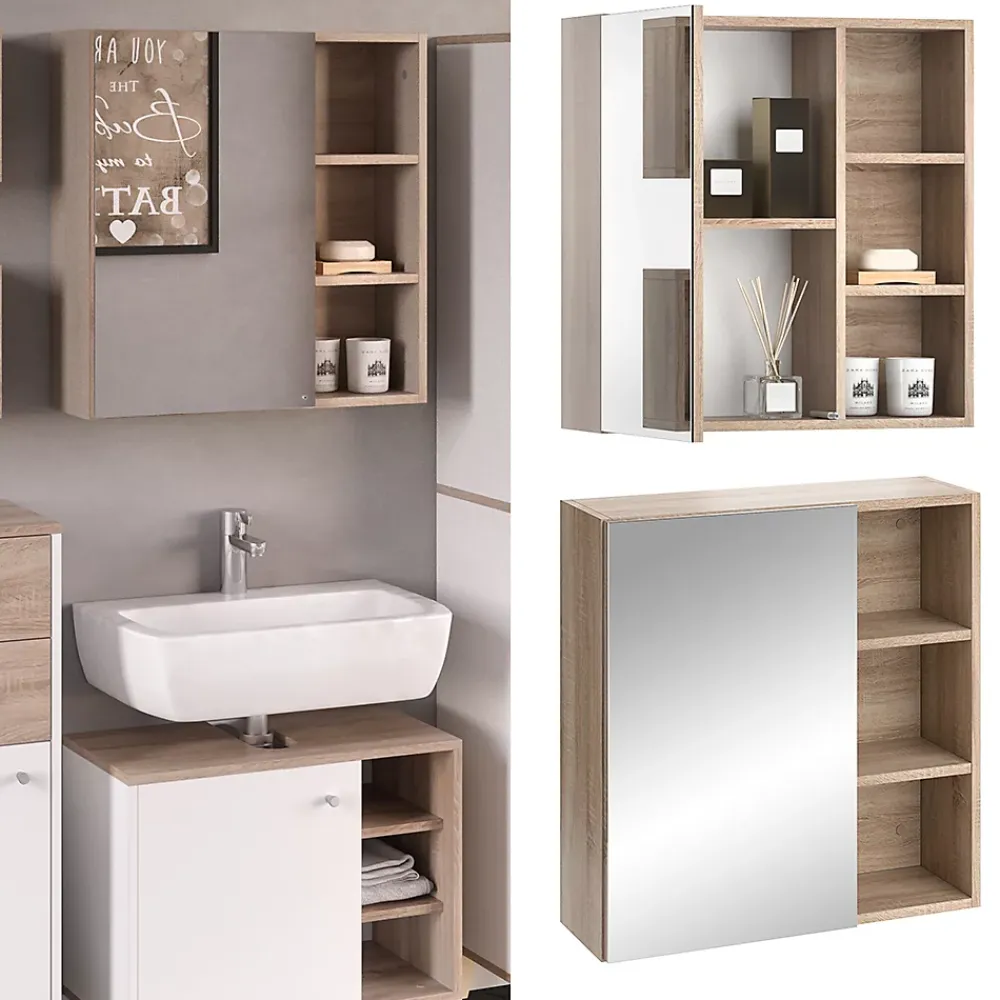 Vicco Armoire de toilette Sonoma 62x64cm