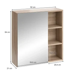 Vicco Armoire de toilette Sonoma 62x64cm