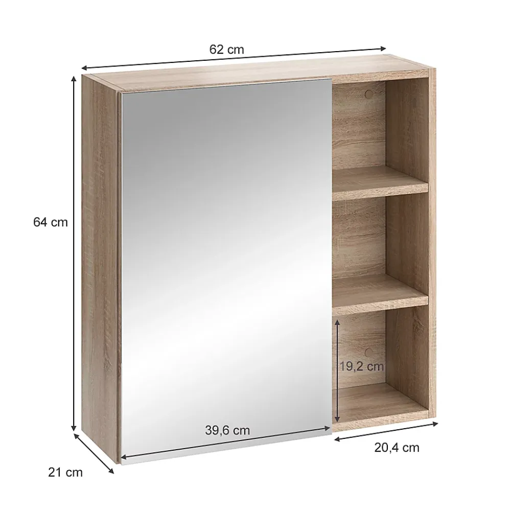 Vicco Armoire de toilette Sonoma 62x64cm