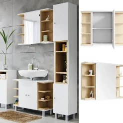 Vicco Armoire de toilette Blanc 79.6x64cm