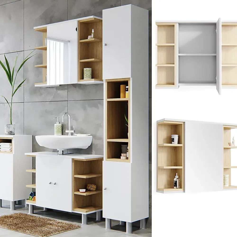 Vicco Armoire de toilette Blanc 79.6x64cm