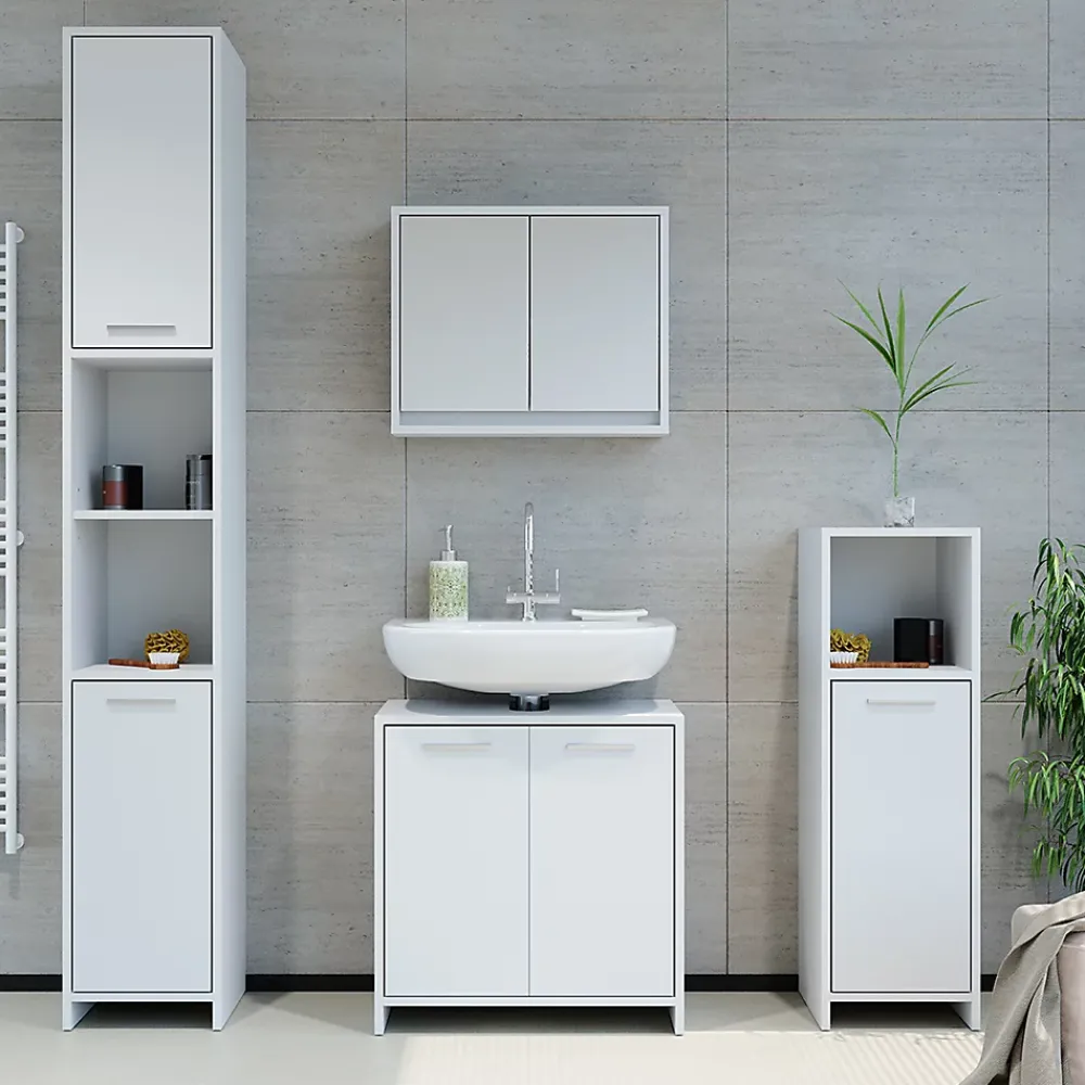 Vicco Armoire de toilette Blanc 55x45cm