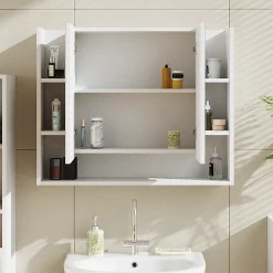 Vicco Armoire de toilette Blanc 80.2x64cm