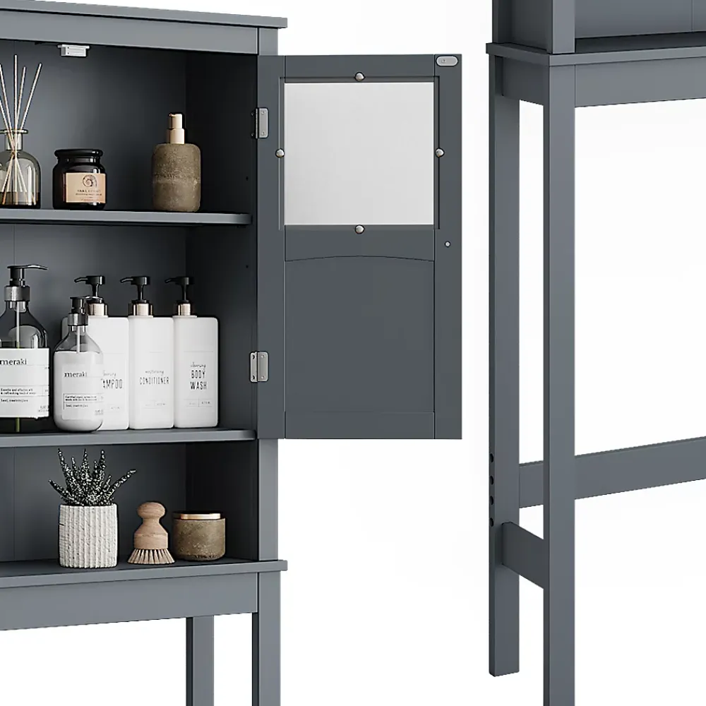 Meuble Wc|Vicco Armoire de toilette Gris 69x171cm