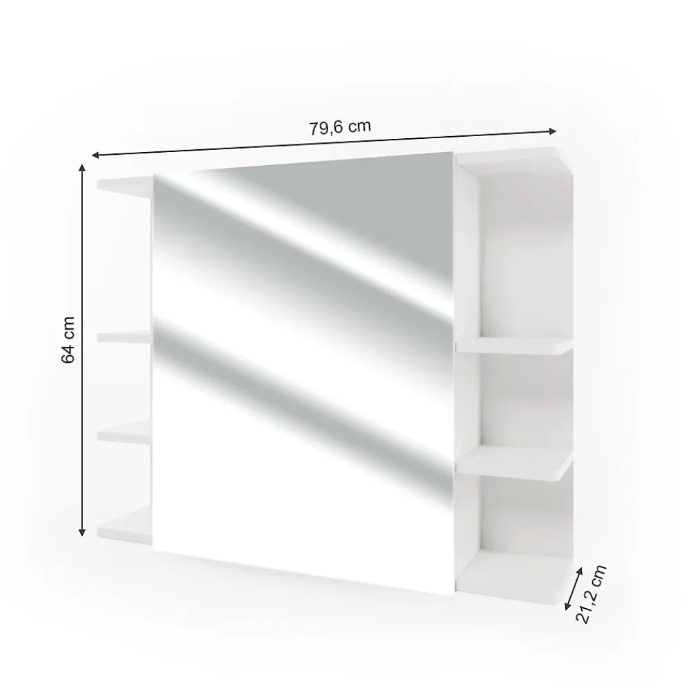 Vicco Armoire de toilette Blanc 79.6x64cm