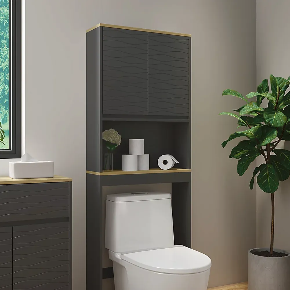 Vicco Armoire de toilette Anthracite 60x163cm