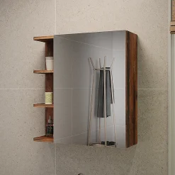 Armoire De Toilette|Vicco Armoire de toilette Oldstyle 62x64cm