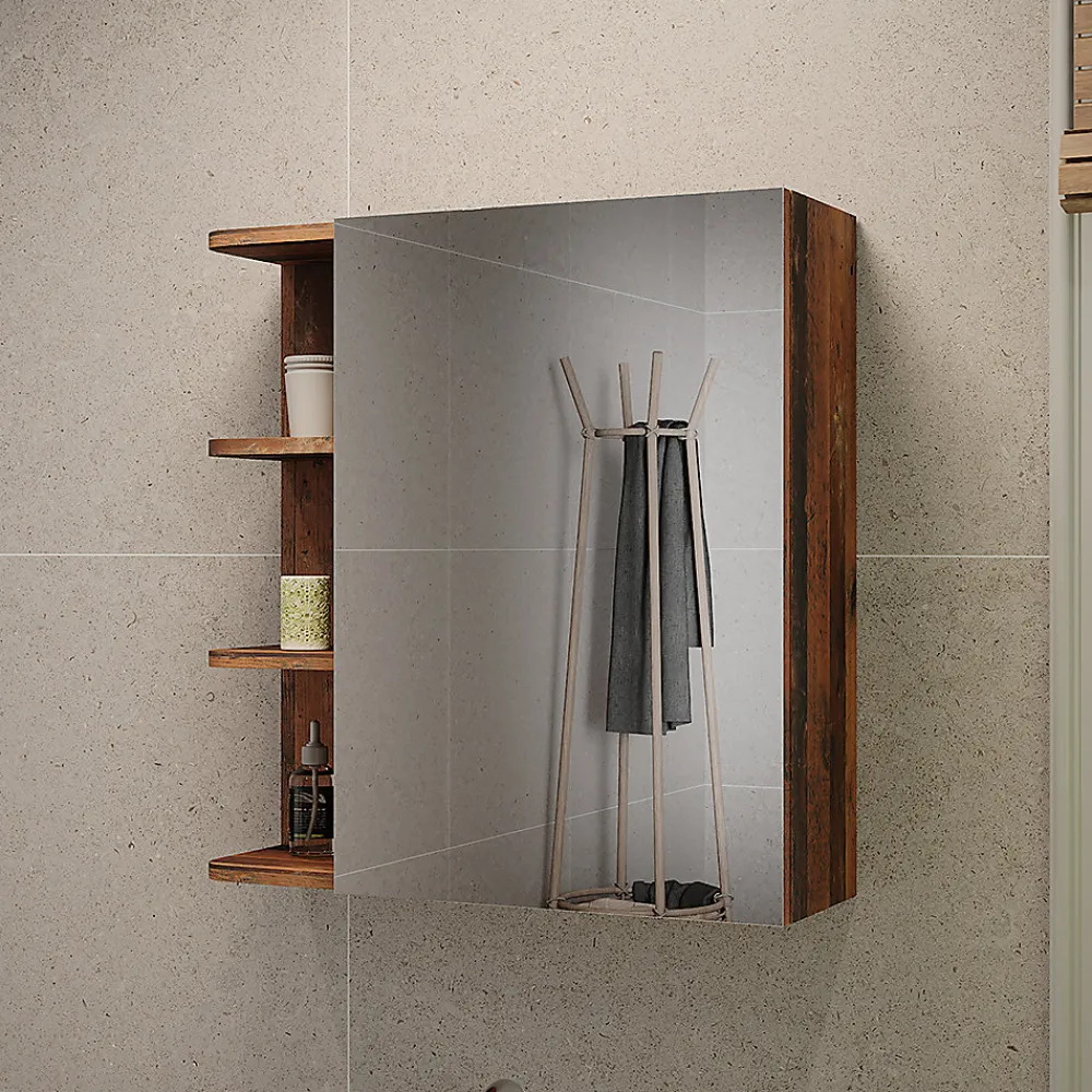 Armoire De Toilette|Vicco Armoire de toilette Oldstyle 62x64cm