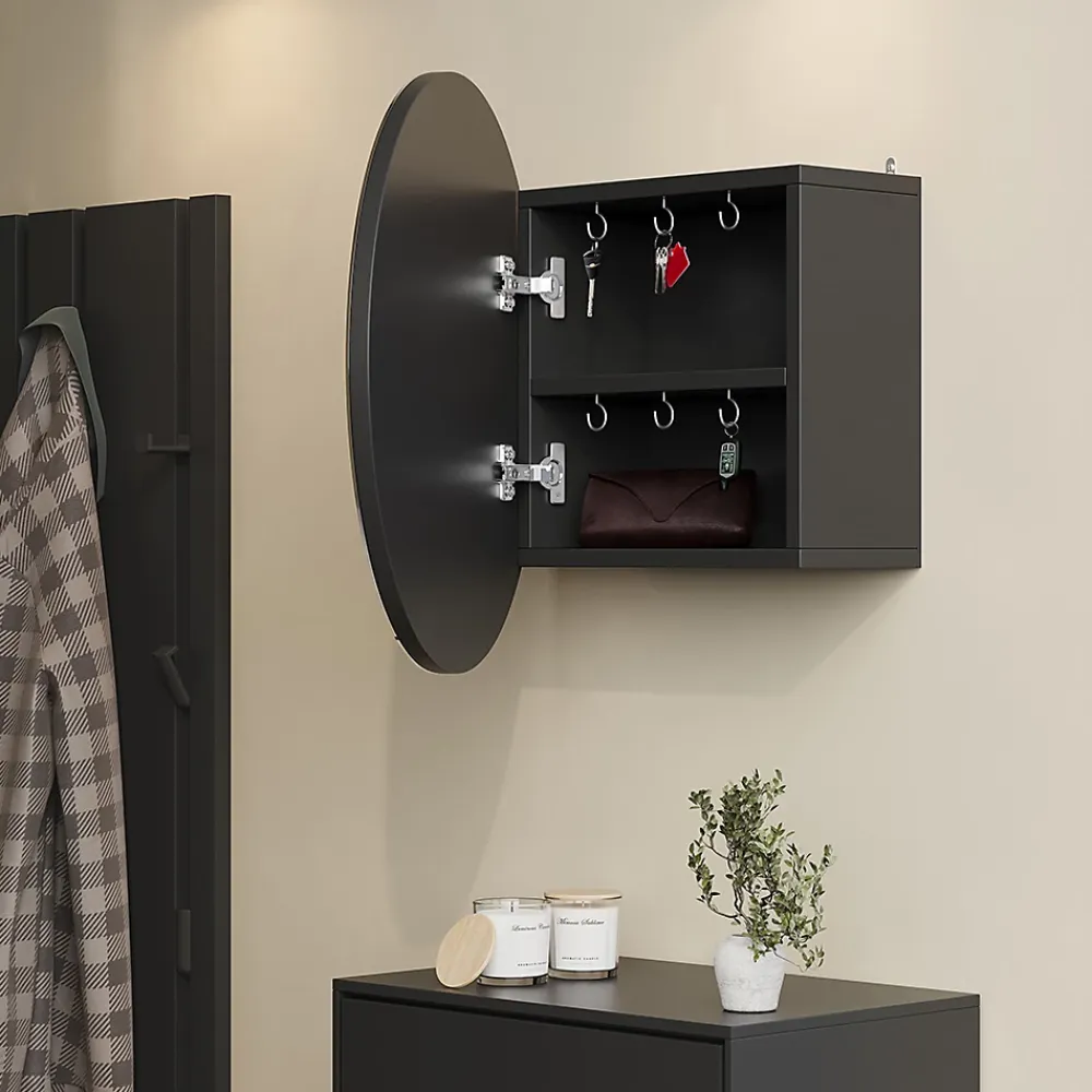 Vicco Armoire de toilette Anthracite 50x50cm avec 2 compartiments
