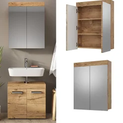 Vicco Armoire de toilette Chêne Wotan 60x77cm