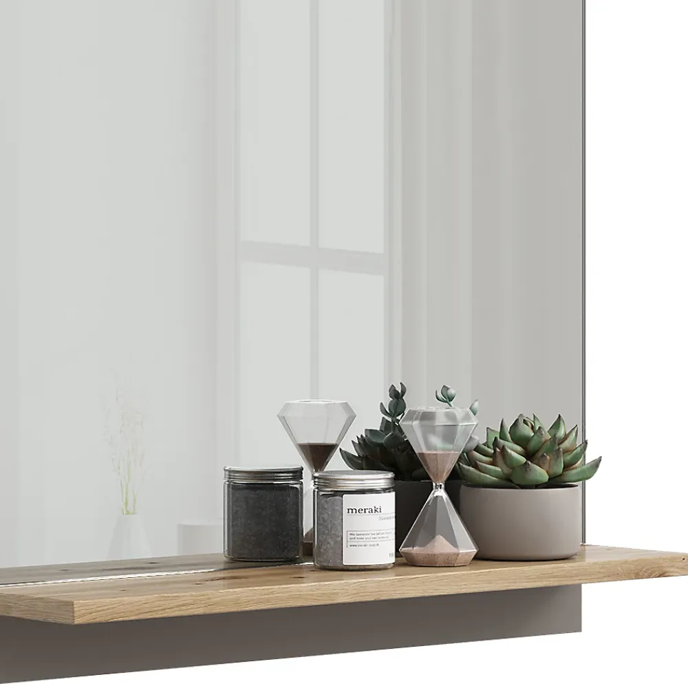 Vicco Armoire de toilette Grège 60x67cm avec étagère
