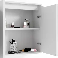 Armoire De Toilette|Vicco Armoire de toilette Blanc 60x60cm