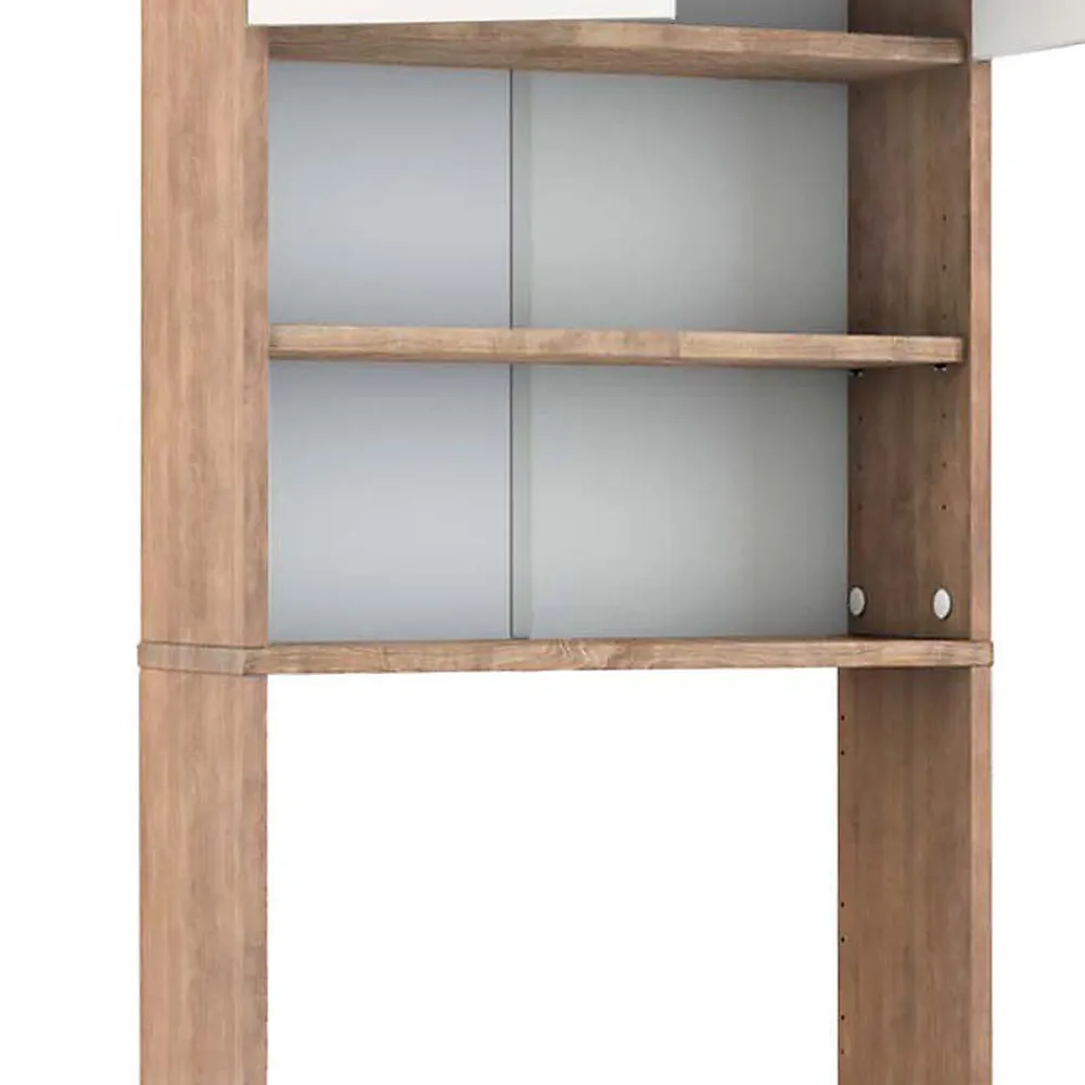 Meuble Wc|Vicco Armoire de toilette Sonoma/blanc 64x190cm avec 2 portes
