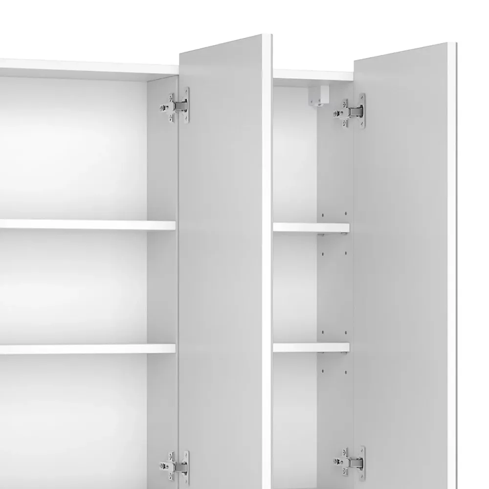 Vicco Armoire de toilette Blanc 100x79.8cm avec 3 portes