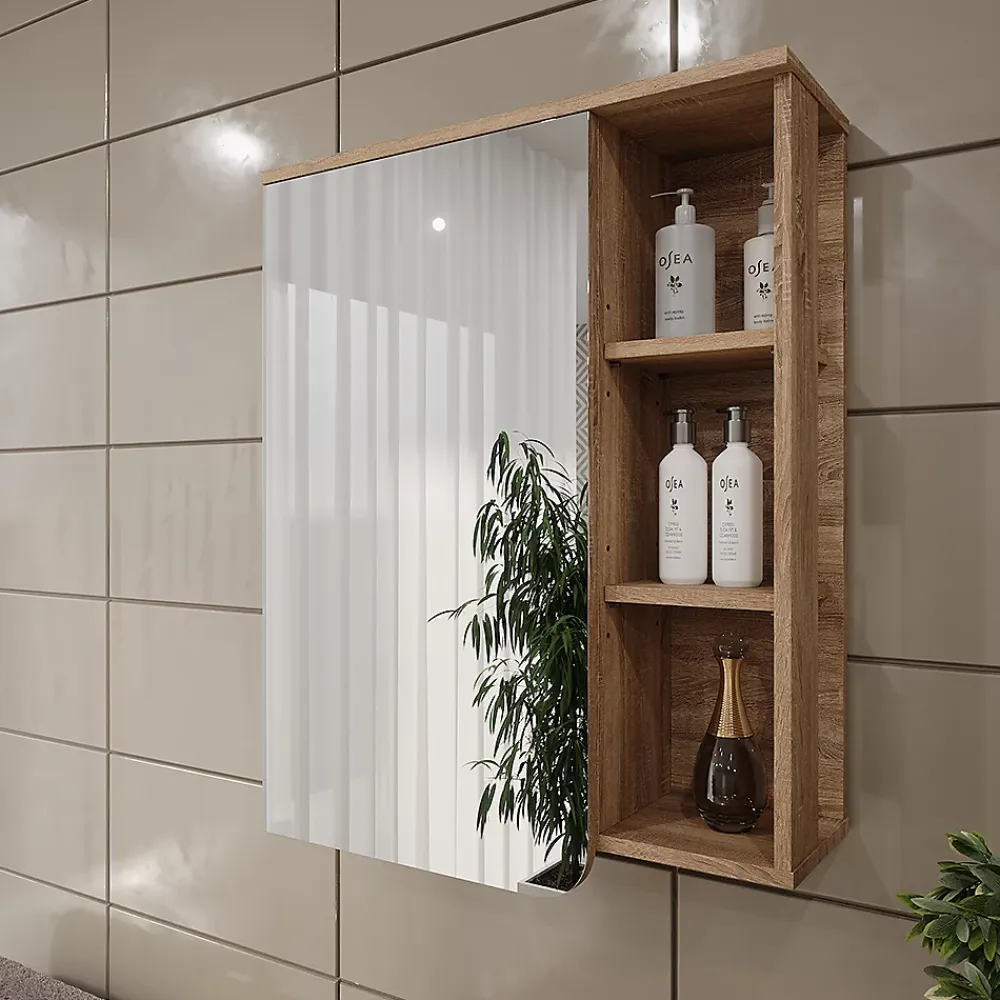 Vicco Armoire de toilette Sonoma/Anthracite 60x75cm