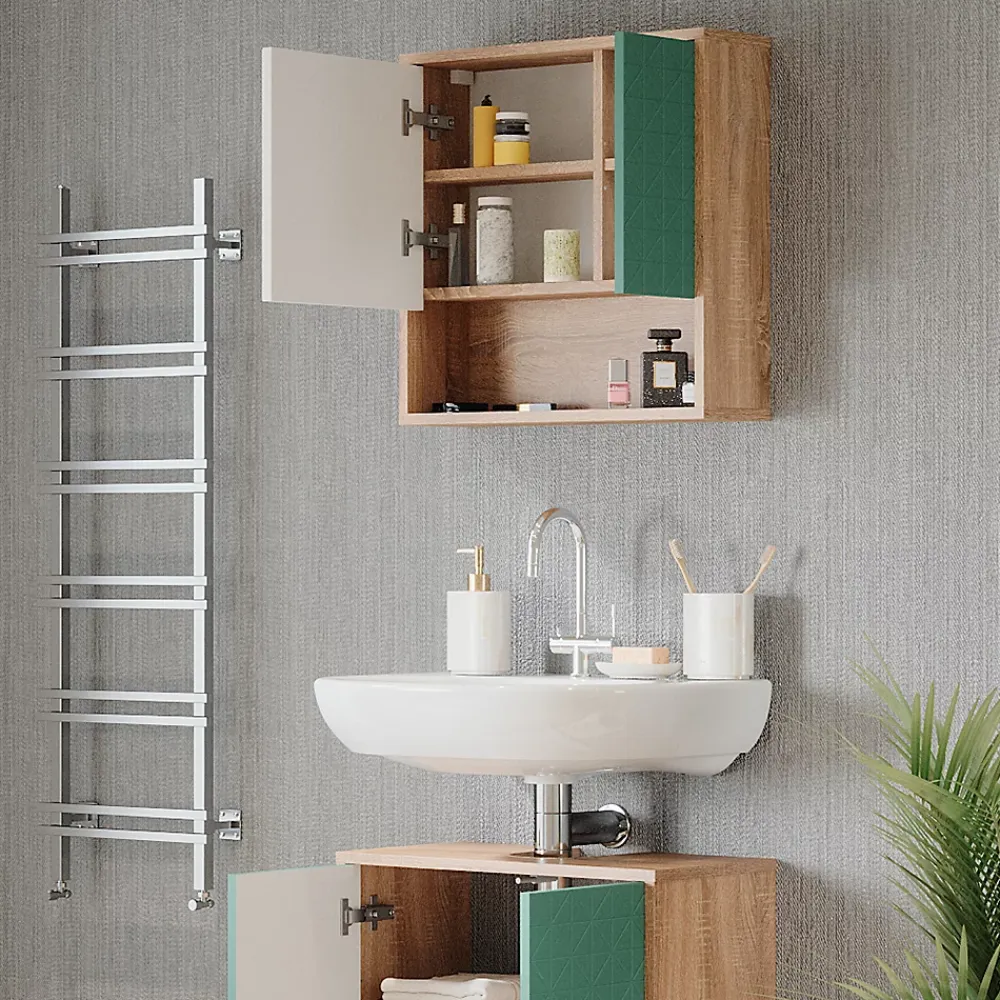 Vicco Armoire de toilette Vert menthe 54x53cm