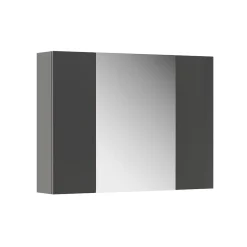 Vicco Armoire de toilette Anthracite 80x59.2cm avec des étagères