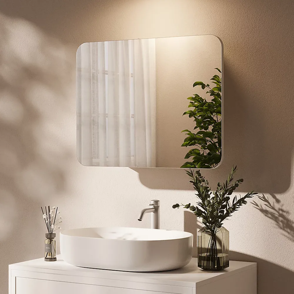 Armoire De Toilette|Vicco Armoire de toilette Blanc 65x50cm avec des étagères