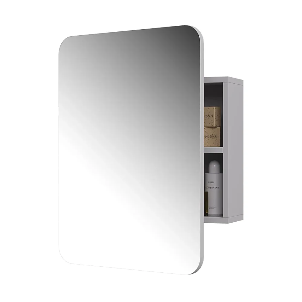 Armoire De Toilette|Vicco Armoire de toilette Blanc 65x50cm avec des étagères