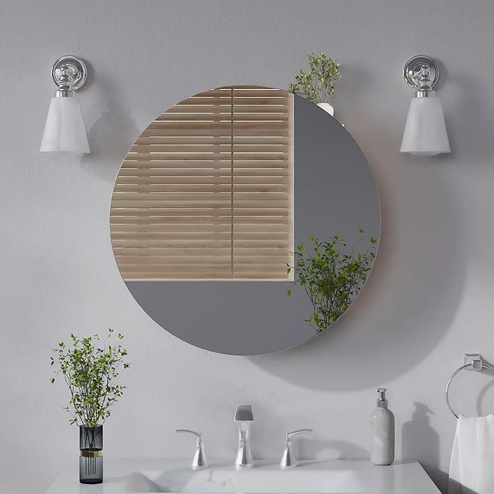 Vicco Armoire de toilette Anthracite 60x60cm avec 2 compartiments