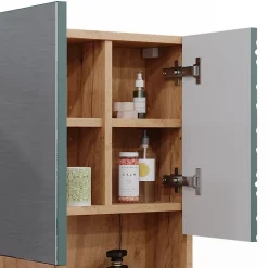 Vicco Armoire de toilette Vert/force de lor Chêne 54x55cm