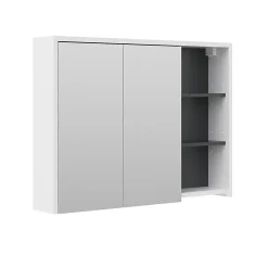 Vicco Armoire de toilette blanc/anthracite 18x75cm