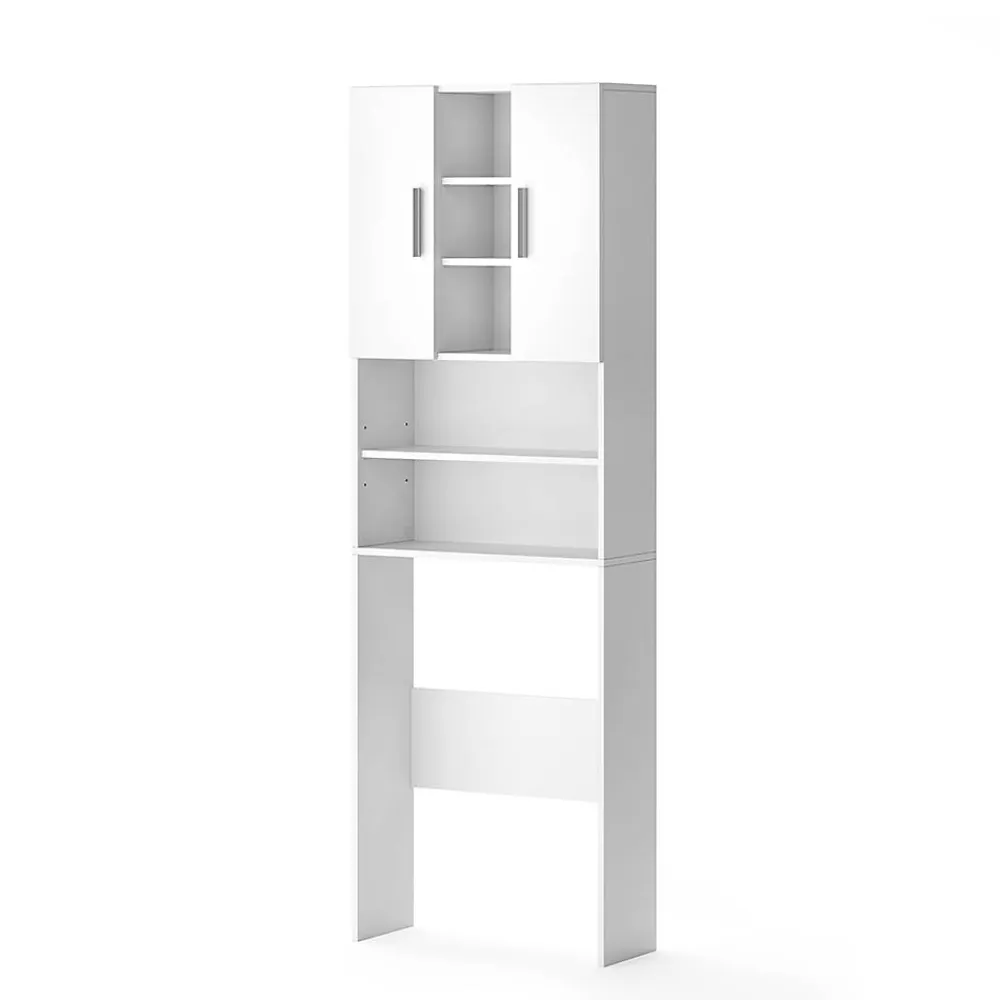 Meuble Wc|Vicco Armoire machine à laver Blanc 64x190cm