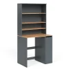 Vicco Armoire machine à laver Anthracite/chêne doré 93.6x88.2cm 2 pièces avec placard et étagère