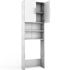 Meuble Wc|Vicco Armoire machine à laver Béton 64x190cm