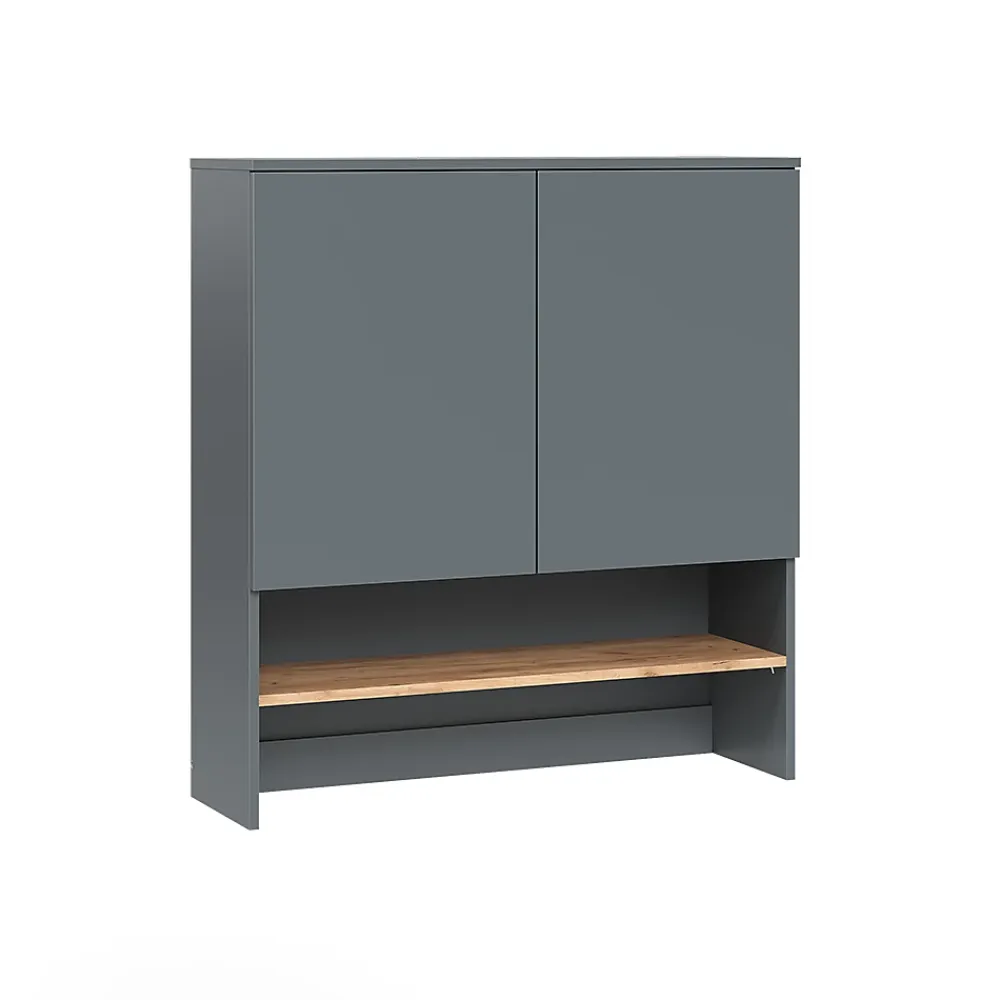 Meuble Wc|Vicco Armoire machine à laver Anthracite/chêne doré 93.6x100.4cm