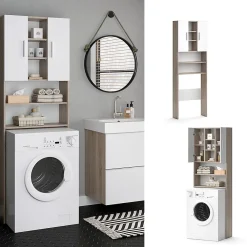 Meuble Wc|Vicco Armoire machine à laver Sonoma 64x190cm