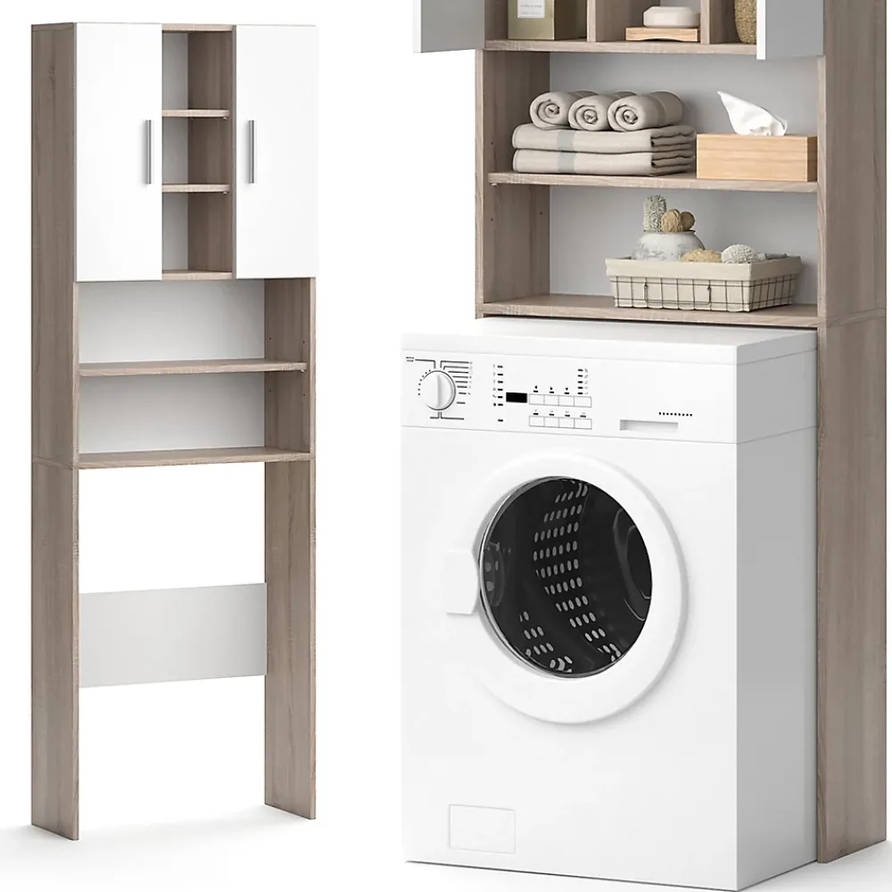 Meuble Wc|Vicco Armoire machine à laver Sonoma 64x190cm
