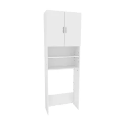 Vicco Armoire machine à laver Blanc 64x190cm avec 2 portes courtes