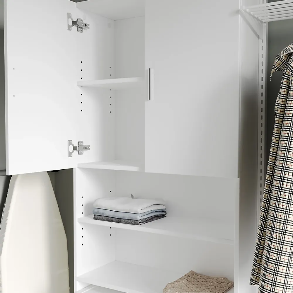 Vicco Armoire machine à laver Blanc 64x190cm avec 2 portes courtes