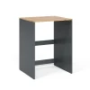 Vicco Armoire machine à laver Anthracite/chêne doré 68x88.2cm