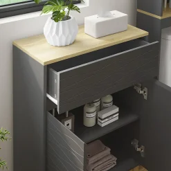 Vicco Armoire Midisch Anthracite 60x80cm avec tiroir