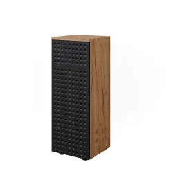 Vicco Armoire midisch Anthracite à pois 30x81cm avec 1 tiroir, 2 compartiments, salle de bain