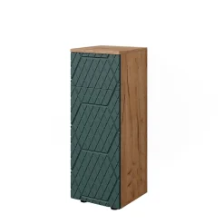 Vicco Armoire midisch Vert/force de lor Chêne 30x81cm avec 1 tiroir, 2 compartiments, salle de bain