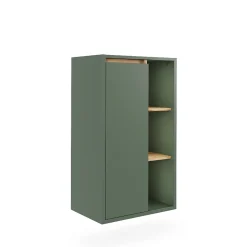 Armoire De Salle De Bains|Vicco Armoire Midischrank Vert/Artisan 50x86cm avec des étagères ouvertes