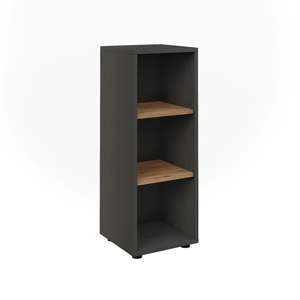 Vicco Armoire Midischrank Anthracite/Artisan 30x81cm avec 3 compartiments de rangement