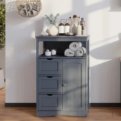 Vicco Armoire Midischrank Gris 56x86.5cm