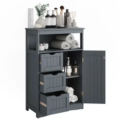 Vicco Armoire Midischrank Gris 56x86.5cm