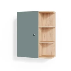 Armoire De Salle De Bains|Vicco Armoire murale de salle de bain Vert 47.2x59.2cm