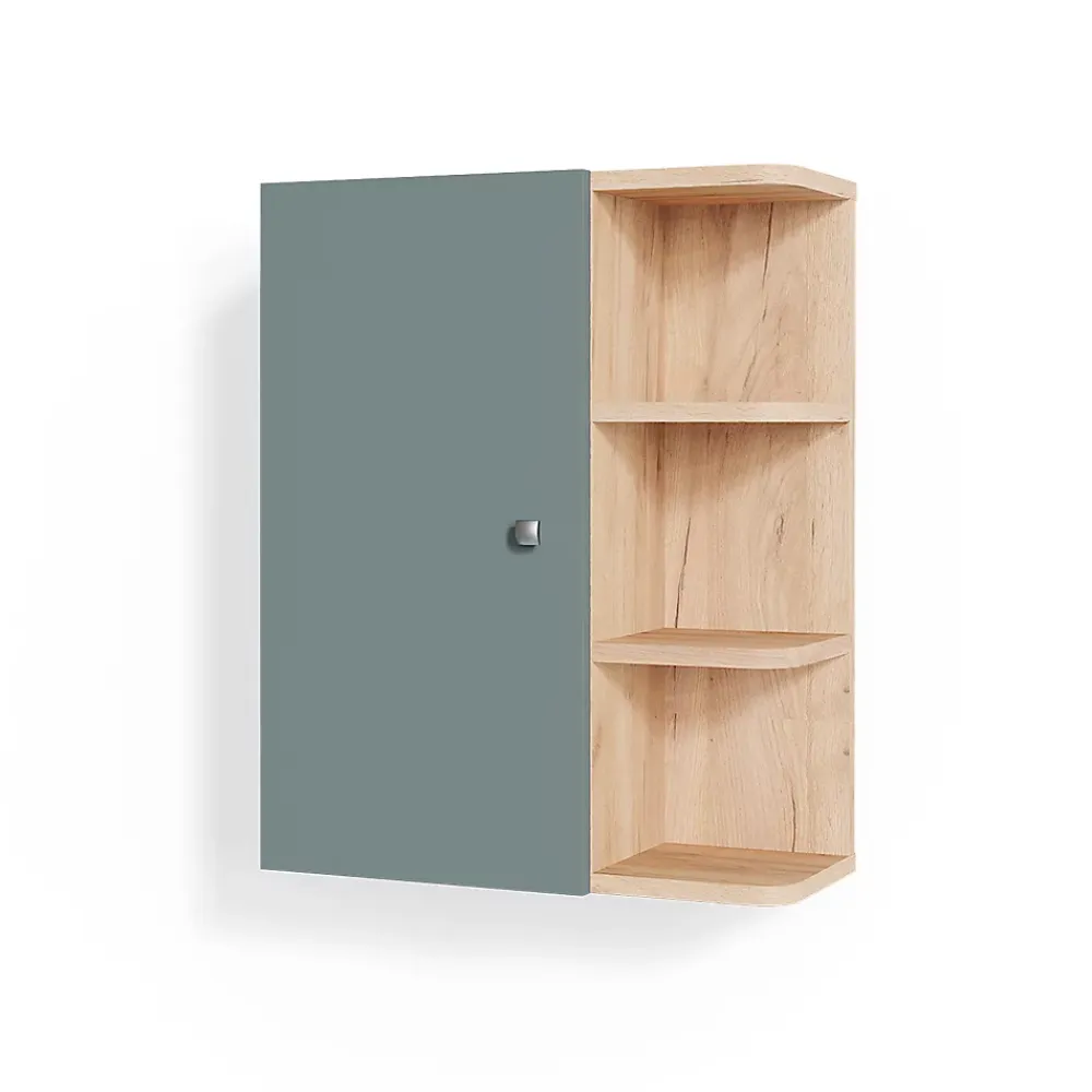 Armoire De Salle De Bains|Vicco Armoire murale de salle de bain Vert 47.2x59.2cm