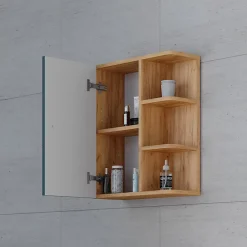 Armoire De Salle De Bains|Vicco Armoire murale de salle de bain Vert 47.2x59.2cm